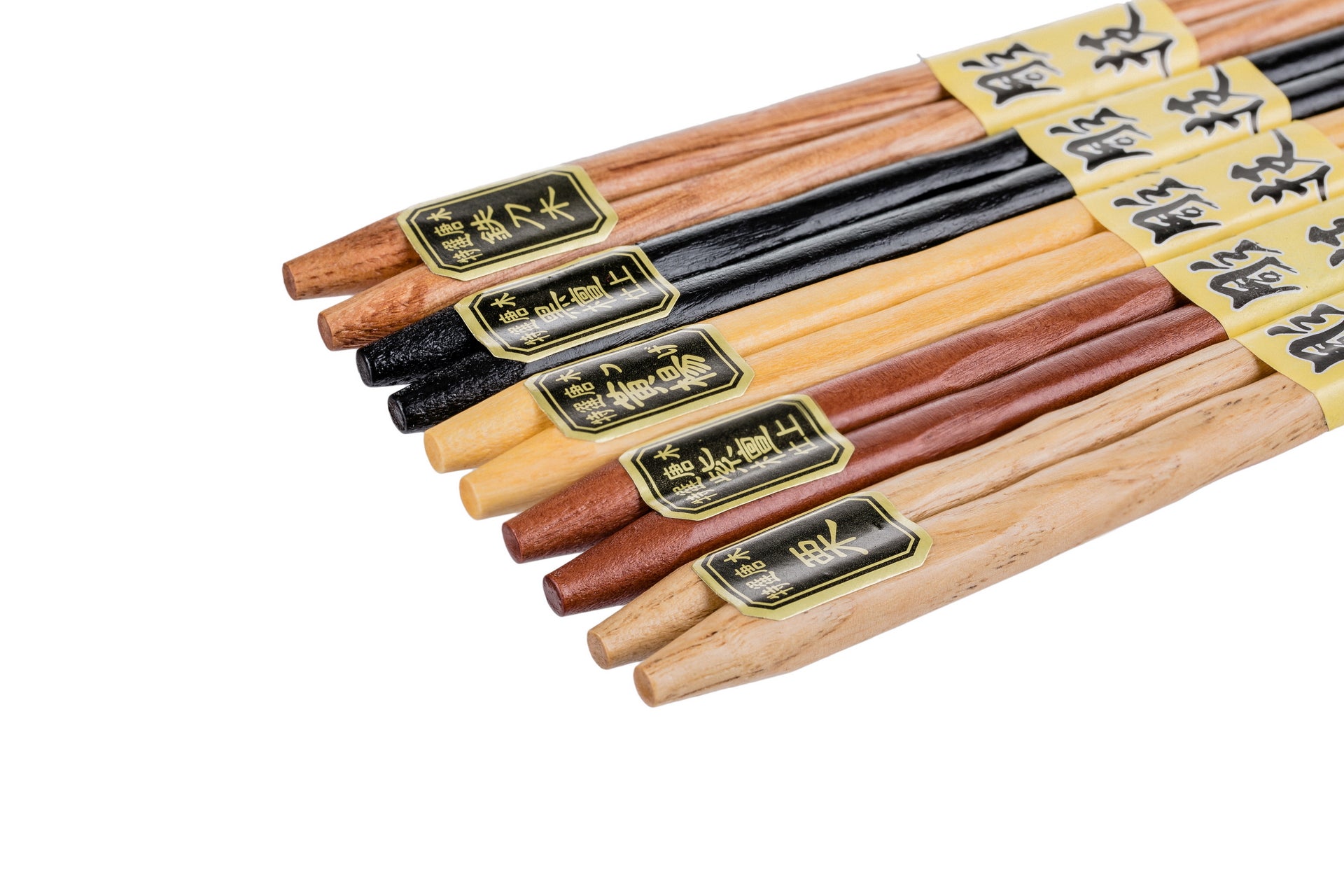 Heim Concept 5 Pair Organic Traditional Hardwood Japanese Reusable Chopsticks