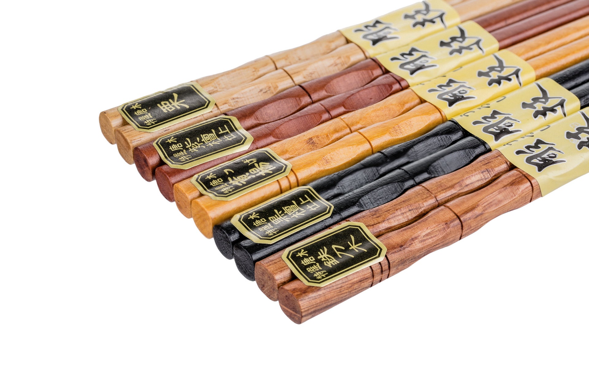 Heim Concept 5 Pair Organic Classic Hardwood Japanese Reusable Wood Chopsticks