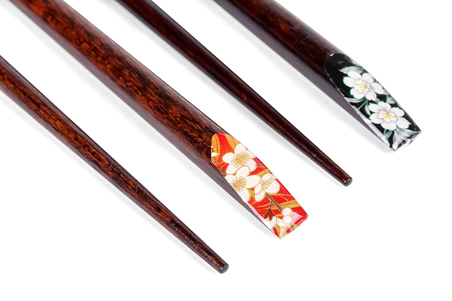 Heim Concept 8 Pair Organic Natural Hardwood Japanese Reusable Wood Chopsticks